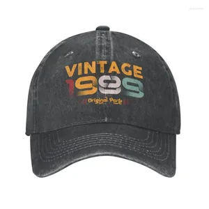 Caps de bola Cotton Cotton Vintage 1989 Birthday Parts Original Baseball Cap for Men Women Women Ajustável Custom Unissex Dad Hat Spring Spring