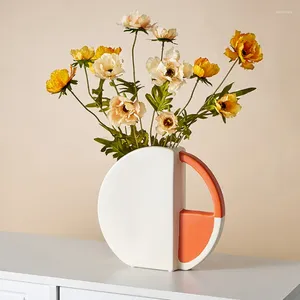 Vaser ljus lyx keramisk vasdekor modern enkel högkvalitativ vardagsrum tv-skåp veranda blommor dekoration nordiskt hem