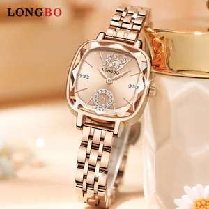 Womens High Quality Light Luxurz Quartz Watch 30mm de aço à prova d'água Relógio T4