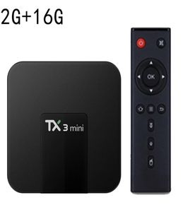 TX3ミニスマートセットテレビボックスアンドロイド100 TX3MINI ALLWINNER H313 4K 24G WIFI 2GB 16GB QUAR CORD MULTIMEDIA PLAYER6401357