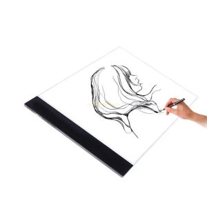 1 Set A4 LED Artist Thin Art Art Tencil Board Light Box Tracing Braging Tracing Board New 63HD