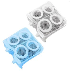 Laundry Bags 2pcs Sneaker Dryer Wash Bag Shoes Cleaning With Zipper Closure For Bras Camisoles Bathing Suits