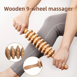 Naturalny drewniany drenaż limfatyczny masażer terapii drewnianej Masaż narzędzia Relaksowanie masażerów do ciała rzeźbiącego mięśnie