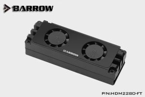 Soğutma Barrow 2280 22110 PCIE SATA M2 NVME SSD Çift Fan Soğutucu HDM2280ft