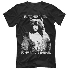 Vladimir Putin benim ruhum hayvan Rusya Başkanı Wise Bear Tshirt Yaz Pamuk On Kısa Kollu Erkek Tişört S3XL 240409