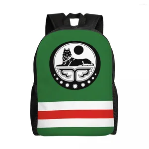 Backpack Chechen Flag Travel Men Women School Computer Bookbag Chechnya Proud College Student Daypack Bags