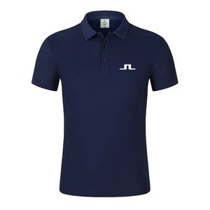 2024 Summer Men Golf Shirt J Lindeberg Golf Jersey Casual Short Sleeve Breattable High Quality Herr Polo T-shirt Topp 240408