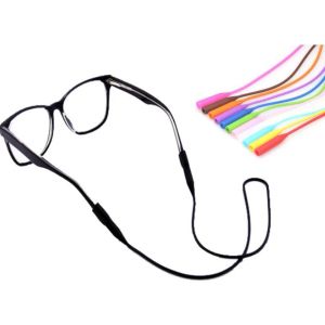 1pcs Candy Color Elastic Silicone Eyeglasses Straps Sunglasses Chain Sports Anti-Slip String Glasses Ropes Band Cord Holder
