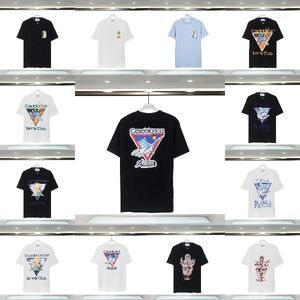 Casablanc Shirt Modedesigner T -Shirts T -Shirt Männer Frauen T -Shirel -Tops MANS Casual Chest Letter Shirt Luxury Clothing Street Shorts Ärmel Kleidung