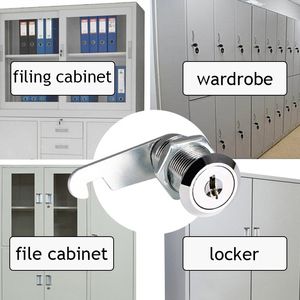 Security Lock 16/20/25/30mm Cabinet Locks Filing Cabinet Post Mailbox Drawer Cupboard Locker Security Furniture Locks With 2 Key