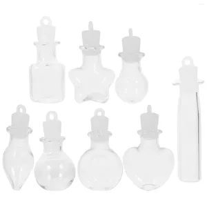 Vases48pcs透明なガラス瓶は、小さな瓶を願うdiyを願います