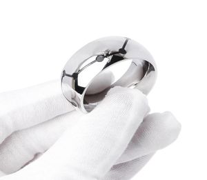 2022 New Dipper Stainless Steel Penis Lock Cock Ring BDSM Metal Ball Stretcher Scrotum Delay Ejaculation Sex Toy for Men3842767