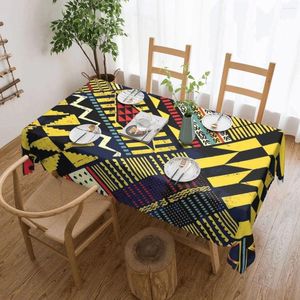 Table Cloth Patchwork Print Tablecloth African Style Polyester Rectangular Modern Banquet Christmas Party Design Cover