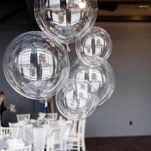 Dekoracja imprezowa 10pcs 10-24 cala DIY Clear Bobo Transparent Bubble Balon na urodziny