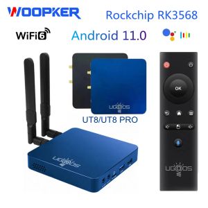 Box UGOOS UT8 PRO TV BOX Android 11.0 RK3568 DDR4 8GB RAM 64GB ROM 4K Media Player BT5.0 WiFi6 1000M Google Voice Remote Set Top Box