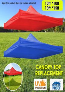 Red Blue Sun Shelter Tent Outdoor Tool Silver Coating Waterproof UV Protection Canopy Top Replacement 984984ft9841476ft1403686