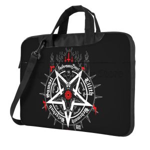 Czarna szatan czaszka Dead Head Graphic Satanic Ocktop Laptop Torka na ramię kompatybilną z 13./14/15,6 cali laptopa netbook PC torebka