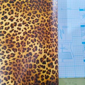 Adesivos de parede de auto -adesivo de leopardo para casa de fundo quarto de parede para desktop papel papel de parede de gabinete à prova d'água