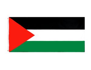 Palestina Natinal Flag Retail Direct Factory Hela 3x5fts 90x150cm Polyester Banner inomhus utomhusanvändning Canvas Head med Meta4142266