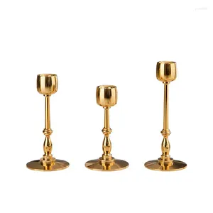 Titulares de vela Titular de metal Candlestick Home Room Decoração Decoração Decorações de casamento CENTRO DE MESA Decorativa Kerze