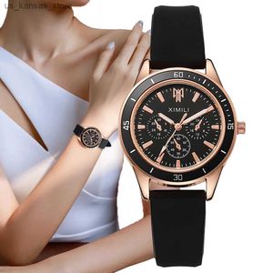 WRISTWATCHES Fashion Nowy 2024 damski czarna marka kwarc sport