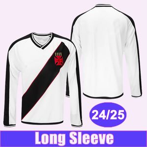 24 25 Vasco da Gama Mens Soccer Jerseys CLAYTON PAYET MEDEL DAVID DE LUCCA LUCAS PITON JAIR Away Long Sleeve Football Shirts