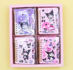 Partihandel 16st/set Cute Kawaii Purple Melody Style Notepad Student Daily Memos Learning Mini Notepads for Kids Festival Present School Supplies