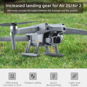 Drones Foldable DJI Air 2S Landing Gear Landing Skid Kit Extended Expansion For DJI Mavic Air 2/Air 2s Drone Accessories