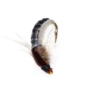 6Pcs/Set Nymph Scud Lure Fly for Trout Fishing Artificial Insect Bait Simulated Scud Worm Realistic Fishing Lure
