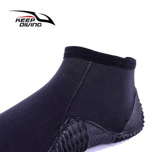 1 par de sapatos de água de mergulho de 4 mm secagem rápida no topo de baixo para pesca marítima de barco a motor surf windsurfing