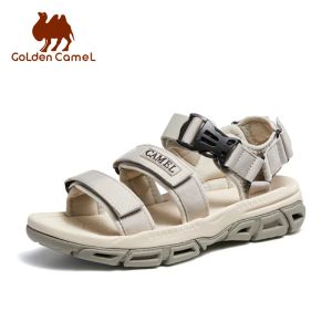 Stivali sandali maschili di cammello dorato 2023 Summer Nuovo moda Casual Sport Outdoor Speach Scarpe da spiaggia per uomini Sandia Stilla Sfinione