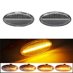 2piece LED Side Indicator Repeater Turn Signal Blinker Lamp For Mazda 2 3 5 6 GG GY MPS BT-50 MPV Smoked Clear Dynamic Lights