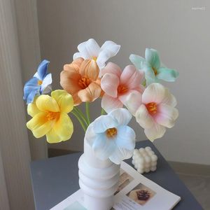 Декоративные цветы 1pc смоделирован и смоделирован свадебный ручной