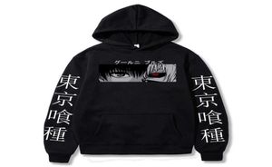 Tokyo Ghul Anime Kaneki Ken Cool Eyes Hoodie Männer Frauen kreative Mode Casual Pullover Spring Street Kleidung Hoodies Tops Y09271092700