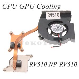 Pads BA6200498B Radiator For Samsung RV510 NPRV510 Laptop Cooling System Heatsink Fan Heater