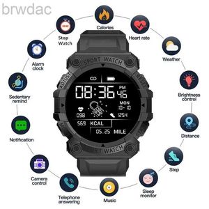 여자 시계 FD68S New Smart Watch 남성 여성 Bluetooth 스마트 워치 터치 스마트 팔찌 피트니스 브레이슬릿 IOS Android 240409 용 감시.