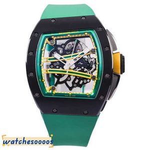Watches Designer Watches Mechanical Wrist Watch Swiss Movement Tourbillon Wristwatch RM Diamond Tactical Wrist Mechanical RM6101 Black Ceram