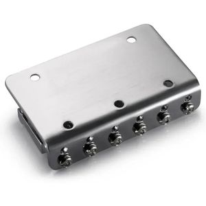 6 Sattel Hardtail Bridge Top Ladung 65mm E -Gitarrenbrücke mit 5 -pcs -Schrauben Schwere Gitarrenzubehör für schwere Gitarrenzubehör