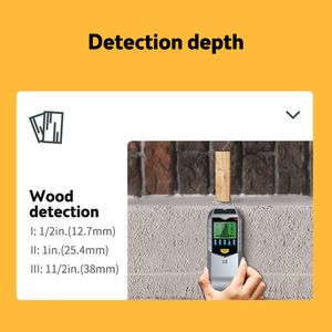 5 In 1 Studs Metal Detector Find Metal Wood Scanner AC Wood Finder Cable Wires Depth Tracker Electric Box Finder Wall Detector