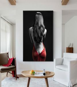 Posters e impressões modernos de mulheres semi -nude