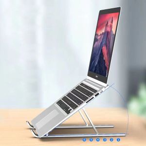 Stand Katlanabilir Alüminyum Alaşım Dizüstü Bilgisayar Stand Taşınabilir Bilgisayar Braket Tutucu Aksesuarları Defter Destek MacBook Air için Lap Üst Taban