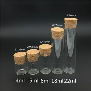 Garrafas de armazenamento garrafa de viagem 5ml 22 30mm Glass Wishing With Cork High-Gality 5cc Vials Display por atacado