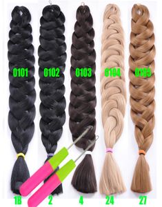 82inch Xpression Braiding Hair Synthetic Hair Weave JUMBO BRAID Lultra Braids Bulks Long Cheveux Crochet Hair Extensions 165 Grams6754058