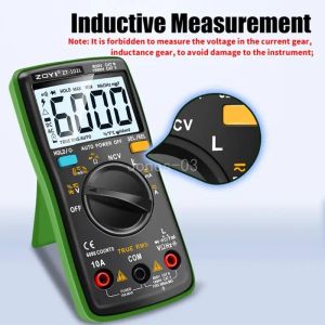 Q6PE Vielseitige Induktivität Multimeter Automatische Bereiche 60h Messwiderstandskapazität Temperatur für Schaltkreisendesignsrepair