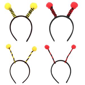 Halloween Bee pannband Bee Antenna Tentacle Hair Hoop Animal Cosplay Costume Assesories for Women Girls Party Supplies