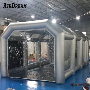 12mLx5mWx3.5mH (40x16.5x11.5ft) High Quality Automotive inflatable Spray Booth blow up Paint tent inflatable car garage tents