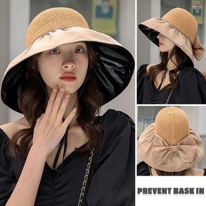 Beralar Katlanabilir Kova Şapkası Yaz Anti-UV Depolama Çantası Güneşlik Nefes Alabası Taşınabilir Güneş Kapağı