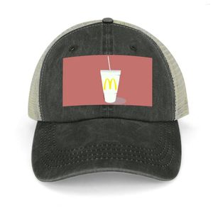 Berets McD Iced Tea Illustration Cowboy Hut Golf Man Trucker Beach Outing Männer Frauen