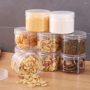 Storage Bottles 350ml Food Spices Container Transparent Plastic Candy Jewelry Jars Sealed Refillable Preservation Tank Home