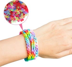 200/600pcs Elastic Rubber Loom Bands Wrist Woven Necklaces Bracelets For DIY Girls Children Party Toy Gift Craft Jewelry Making